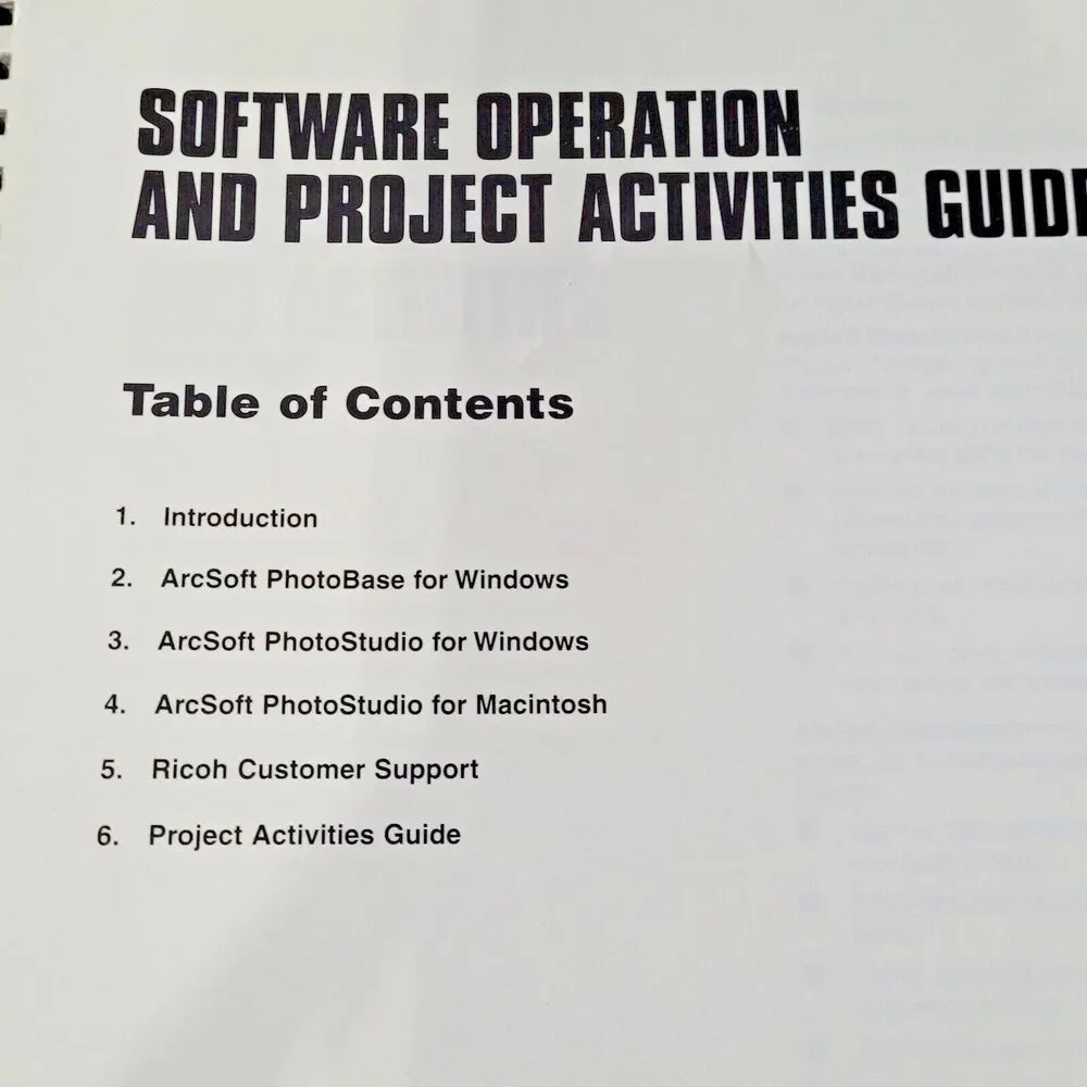 Ricoh RDC-4200 Bundle Ac Adapter AC-2100 Software Suite Op Manual Project Guide